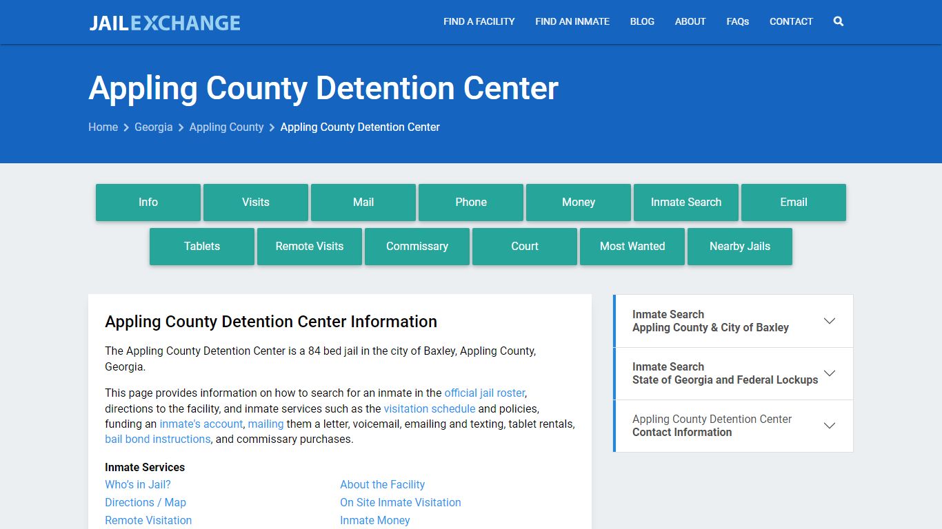 Appling County Detention Center - Jail Exchange